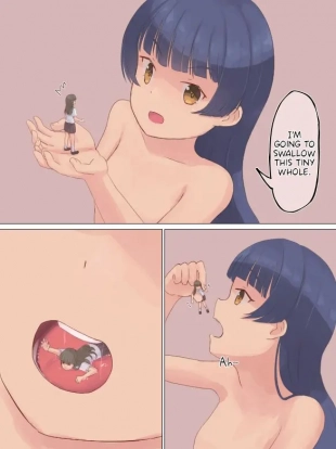 hentai A Girl Showed Me How To Swallow and Digest A Tiny Whole