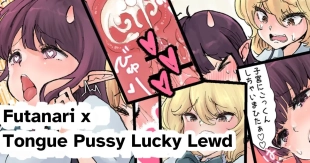 hentai Futanari x Bero Manko Lucky Sukebe | Futanari x Tongue Pussy Lucky Lewd