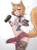 hentai Kimono girl and wolf girl 2