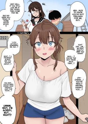 hentai Mukashi Yoku Asonde kureta Kinjo no Kakkoii Onee-san ni 10-nen Mae no Yakusoku o Hatashite morai ni Iku Yatsu | Fulfilling a 10 Year Old Promise with the Cool Kid in the Neighborhood Who Used to Play with Me at the Park