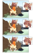 hentai Outdoor Pooping on a Journey