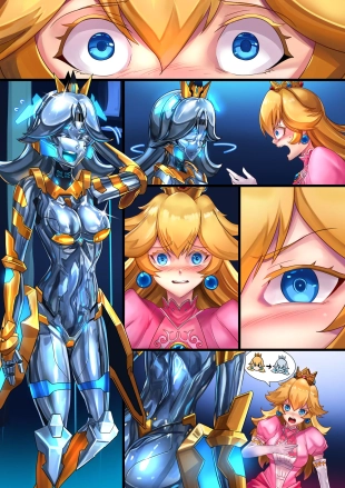 hentai Princess Peach Robot Transformation