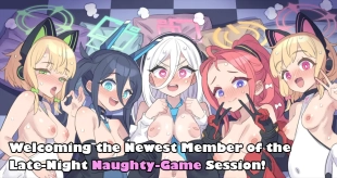 hentai Shinya no Ecchi na Game kai no Shin Member ♥ | Welcoming the Newest Member of the Late-Night Naughty-Game Session! ♥