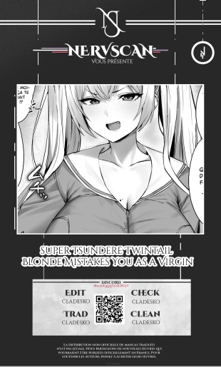 hentai super Tsundere Twintail Blonde Mistakes You as a Virgin