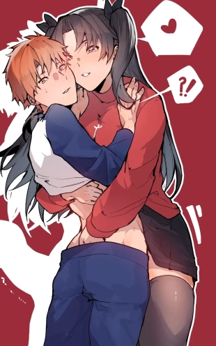 hentai Whose anus is defenseless now?! Rin x Shirou
